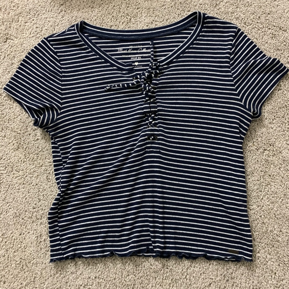 Holister must have collection lace up shirt